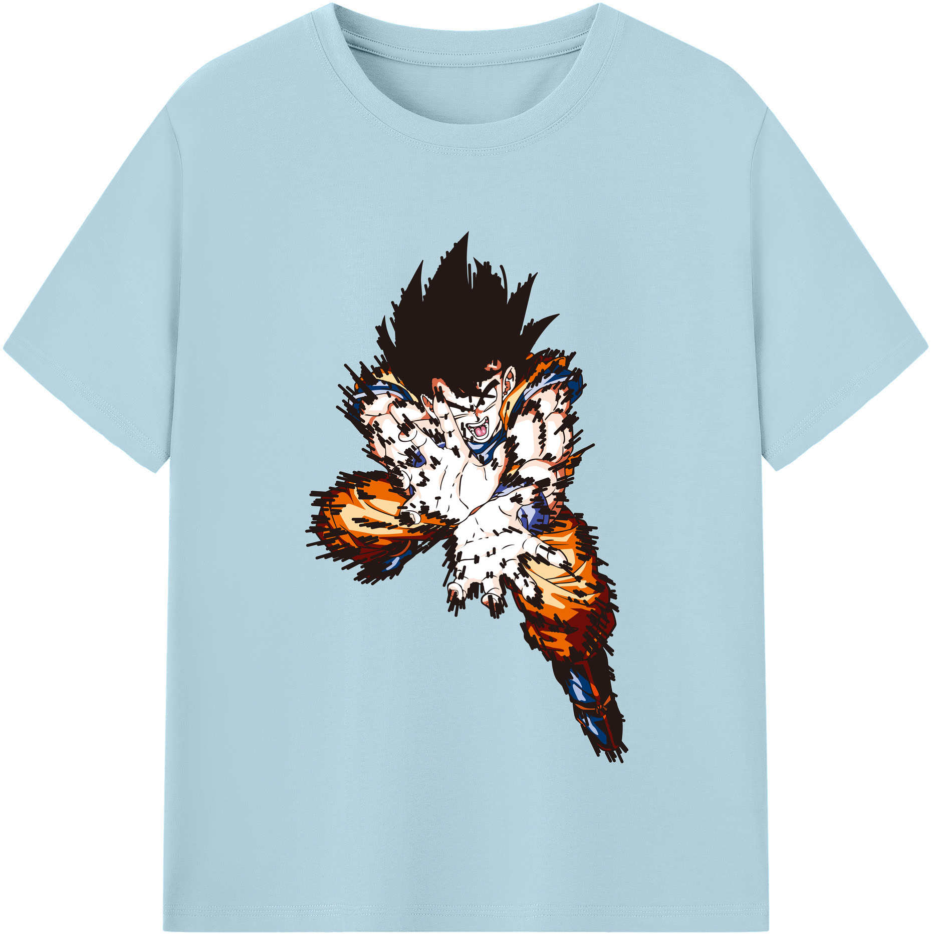 （画像用） ドラゴンボール 孫悟空（そん ごくう）Son Goku カカロット DRAGON BALL Kakarotto 綿100％半袖Tシャツ（フロントプリント）